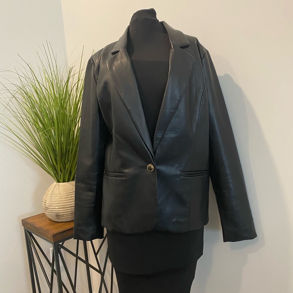 Marc New York Faux Leather Blazer/Jacket